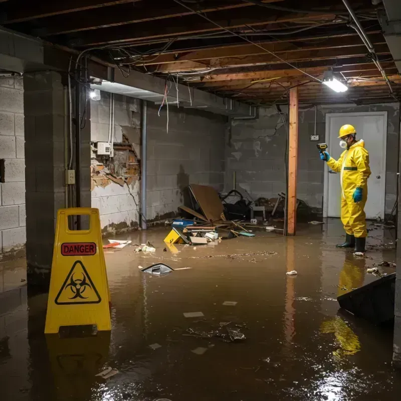 Flooded Basement Electrical Hazard in Springtown, TX Property